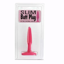 Butt Plug Hot Pink Slim Small